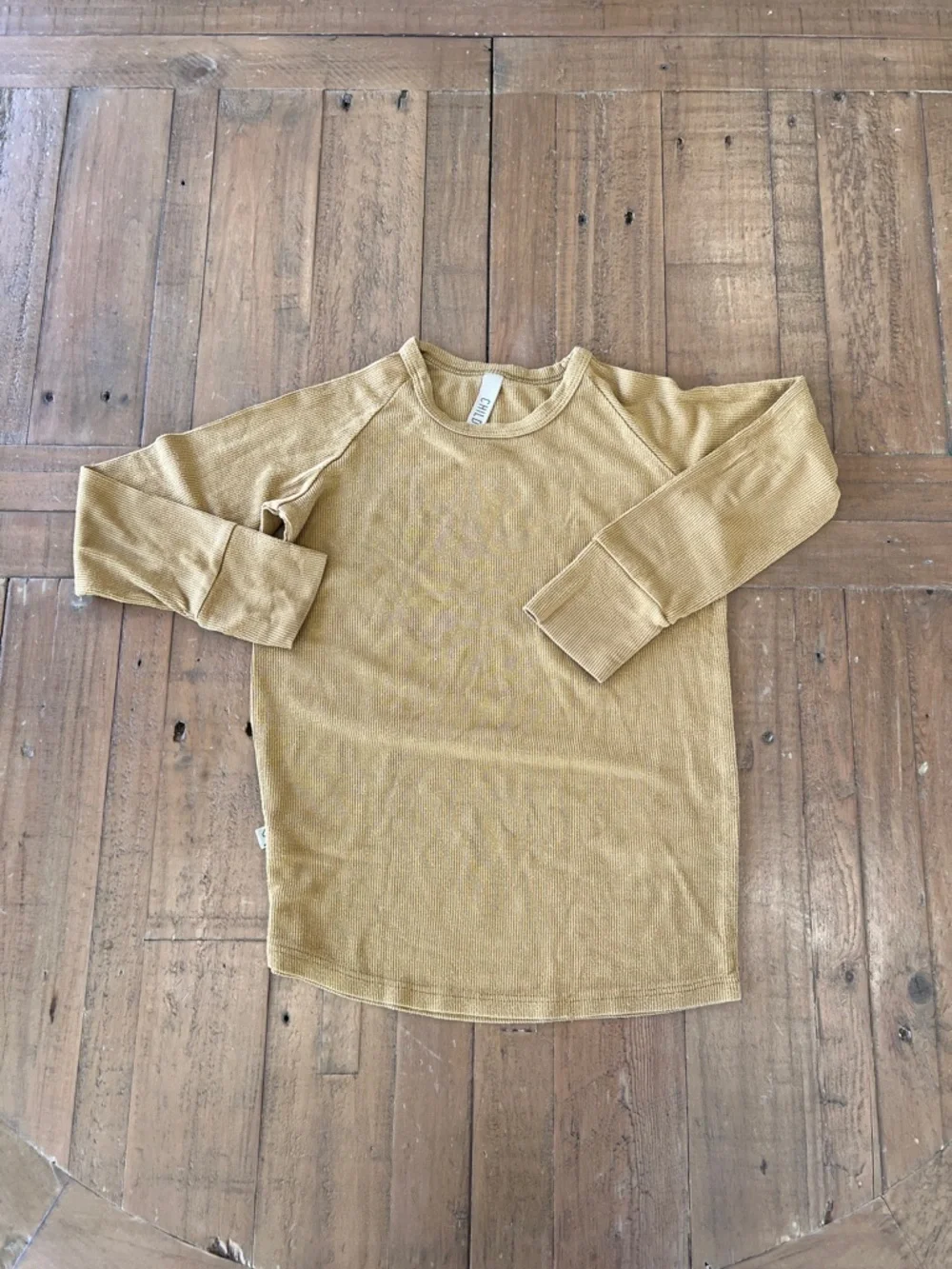 Childhoods clothing mustard ribbed pants and long sleeve top set 5T